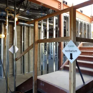 Pritzlaff Conservation Center Construction, looking northwest across Research area