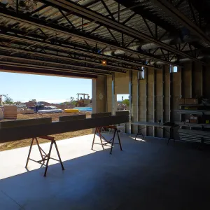 Pritzlaff Conservation Center Construction, Exhibit Room, looking southwest