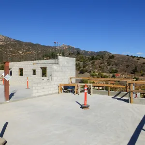 Pritzlaff Conservation Center Construction, looking northeast across deck