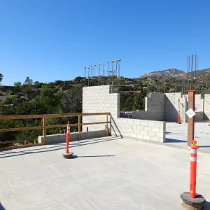 Pritzlaff Conservation Center Construction, looking northwest across deck