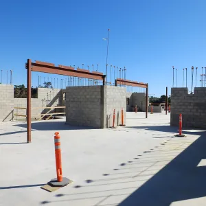 Pritzlaff Conservation Center Construction, looking southeast across Administrative office area