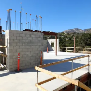 Pritzlaff Conservation Center Construction, looking northwest across Administrative office area