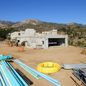 Pritzlaff Conservation Center Construction, Exterior looking northeast