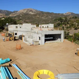 Pritzlaff Conservation Center Construction, Exterior looking northeast