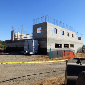 Pritzlaff Conservation Center Construction, Exterior looking southeast