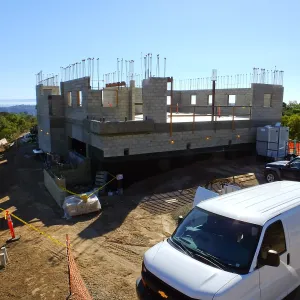 Pritzlaff Conservation Center Construction, exterior looking southwest