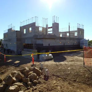 Pritzlaff Conservation Center Construction, exterior looking southwest