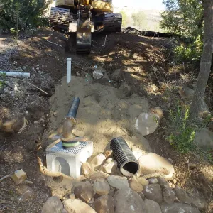 Pritzlaff Conservation Center Construction, Storm Drain installation, Arroyo