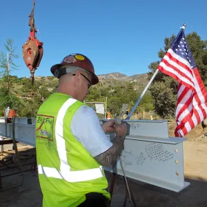Pritzlaff Conservation Center Construction, Topping Off