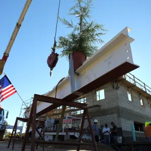 Pritzlaff Conservation Center Construction, Topping Off