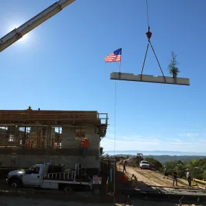 Pritzlaff Conservation Center Construction, Topping Off