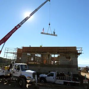 Pritzlaff Conservation Center Construction, Topping Off