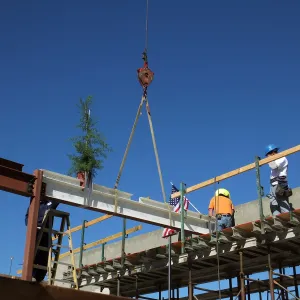 Pritzlaff Conservation Center Construction, Topping Off