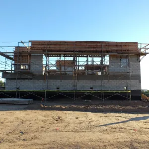 Pritzlaff Conservation Center Construction, north wall