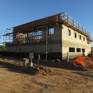 Pritzlaff Conservation Center Construction, exterior looking southeast