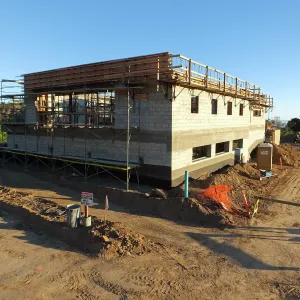 Pritzlaff Conservation Center Construction, exterior looking southeast
