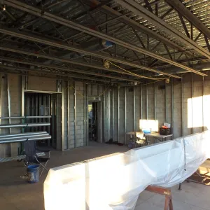 Pritzlaff Conservation Center Construction, Exhibit Room, looking northeast