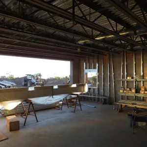 Pritzlaff Conservation Center Construction, Exhibit Room, looking southwest