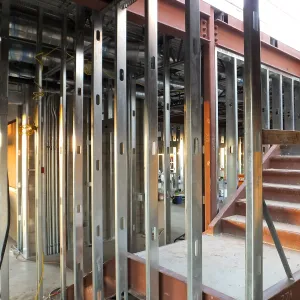 Pritzlaff Conservation Center Construction, looking northwest across Research area