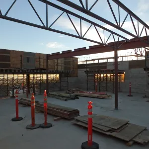 Pritzlaff Conservation Center Construction, looking southwest across Conference/Training area