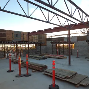 Pritzlaff Conservation Center Construction, looking southwest across Conference/Training area