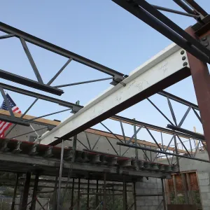 Pritzlaff Conservation Center Construction, Wishes Beam