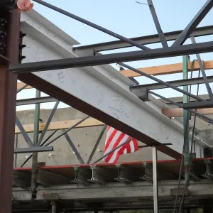 Pritzlaff Conservation Center Construction, Wishes Beam