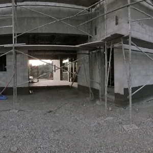 Pritzlaff Conservation Center Construction, panorama of east side