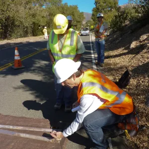 Sewer Crew on Mission Cyn Rd, core samples