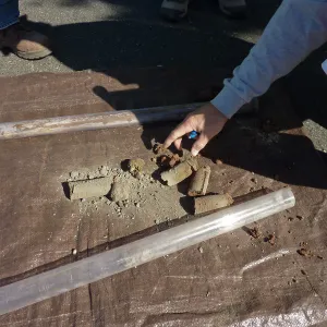 Sewer Crew on Mission Cyn Rd, core samples