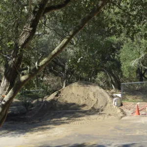 Sewer work, Mission Cyn Rd