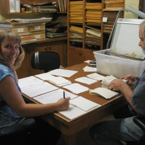 2009 Fall Plant Sale set-up, Tricia Wardlaw, Dieter Wilken