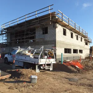 Pritzlaff Conservation Center Construction, Exterior looking southeast 
