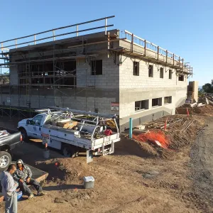 Pritzlaff Conservation Center Construction, Exterior looking southeast 