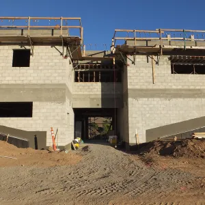 Pritzlaff Conservation Center Construction, west face 