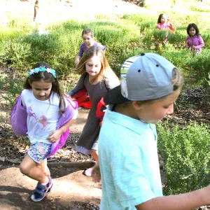Children in the Centennial Maze