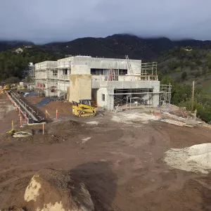 Pritzlaff Conservation Center Construction, Exterior looking northeast