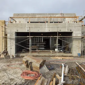 Pritzlaff Conservation Center Construction, south wall