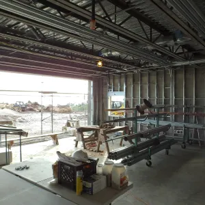 Pritzlaff Conservation Center Construction, Exhibit Room, looking southwest