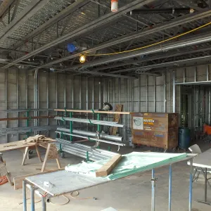 Pritzlaff Conservation Center Construction, Exhibit Room, looking northwest