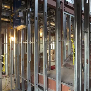 Pritzlaff Conservation Center Construction, looking northwest across Research area