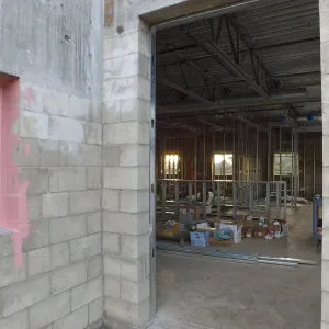 Pritzlaff Conservation Center Construction, Northeast deck looking southwest