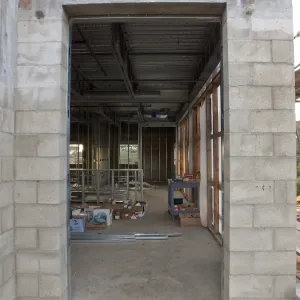 Pritzlaff Conservation Center Construction, Northeast deck looking west