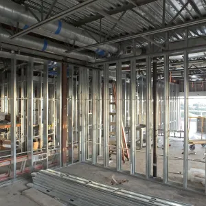 Pritzlaff Conservation Center Construction, looking southeast across Conference/Training area