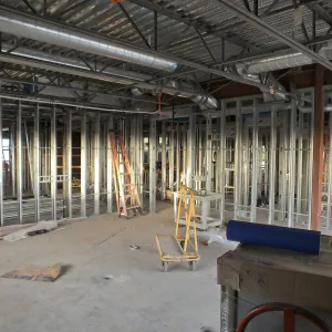 Pritzlaff Conservation Center Construction, looking northeast across Conference/Training area