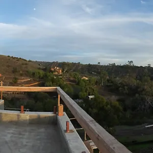 Pritzlaff Conservation Center Construction, panorama from south deck railing