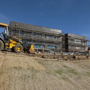 Pritzlaff Conservation Center Construction, west face