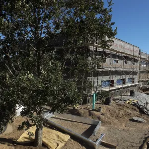 Pritzlaff Conservation Center Construction, Exterior looking southeast