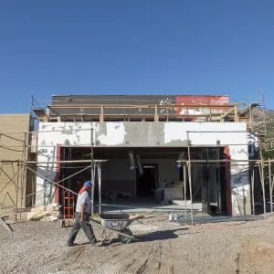 Pritzlaff Conservation Center Construction, south wall