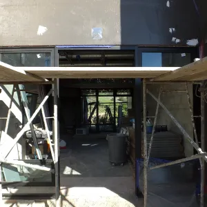 Pritzlaff Conservation Center Construction, main entrance looking east